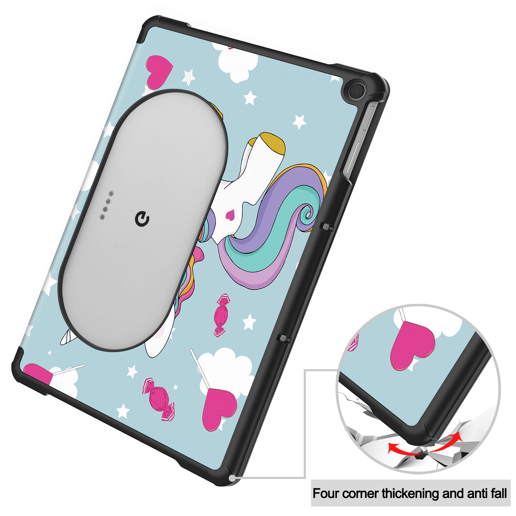 Trifold Stand PU Leather Case for Google Pixel Tablet , Pattern Printing Protective Tablet Cover - Horse Trifold Stand PU Leather Case for Google Pixel Tablet , Pattern Printing Protective Tablet Cover - Horse